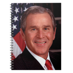 George Bush 43rd US American President Photo Notebook