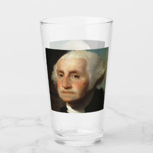George Bush President of USA Glass