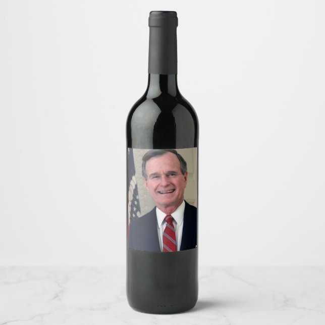 George Bush President Wine Label (Front)