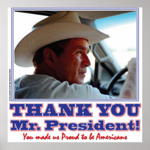 George Bush/Thank you! Poster