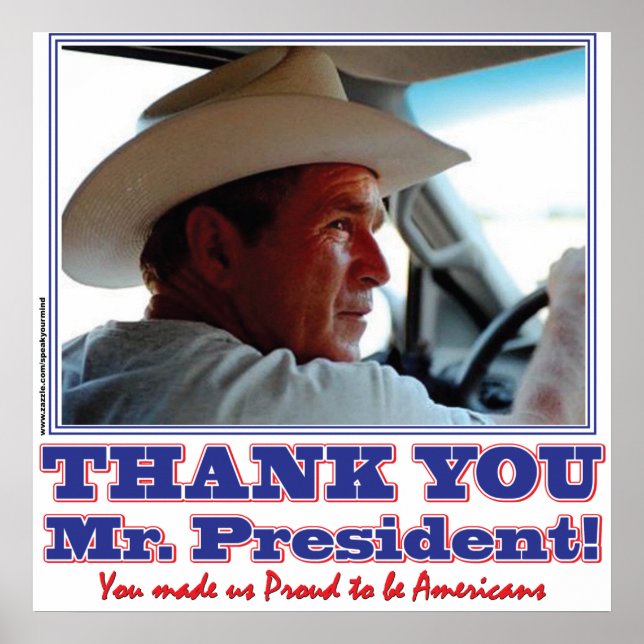 George Bush/Thank you! Poster (Front)