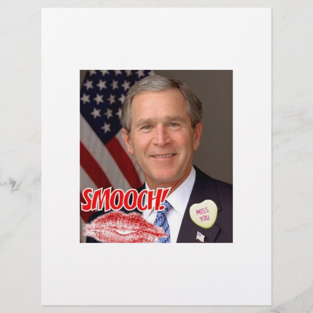 George Bush Valentine's Day Flyer (Front)