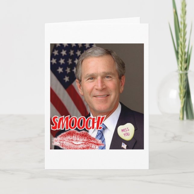 George Bush Valentine's Day Holiday Card (Front)