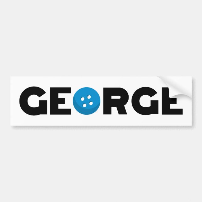George button bumper sticker (Front)