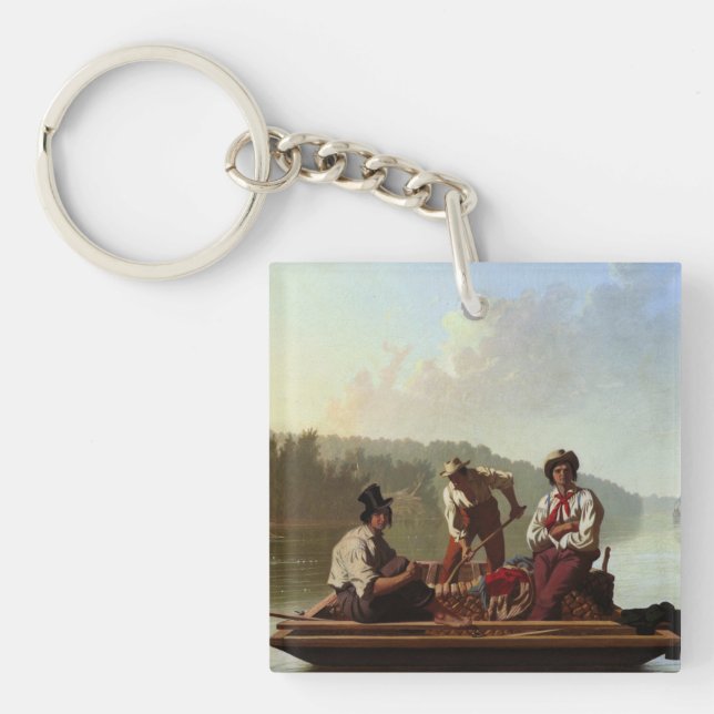 George Caleb Bingham Boatmen on the Missouri   Key Ring (Front)
