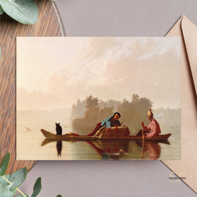 George Caleb Bingham Fur Traders Missouri Postcard (Creator Uploaded)