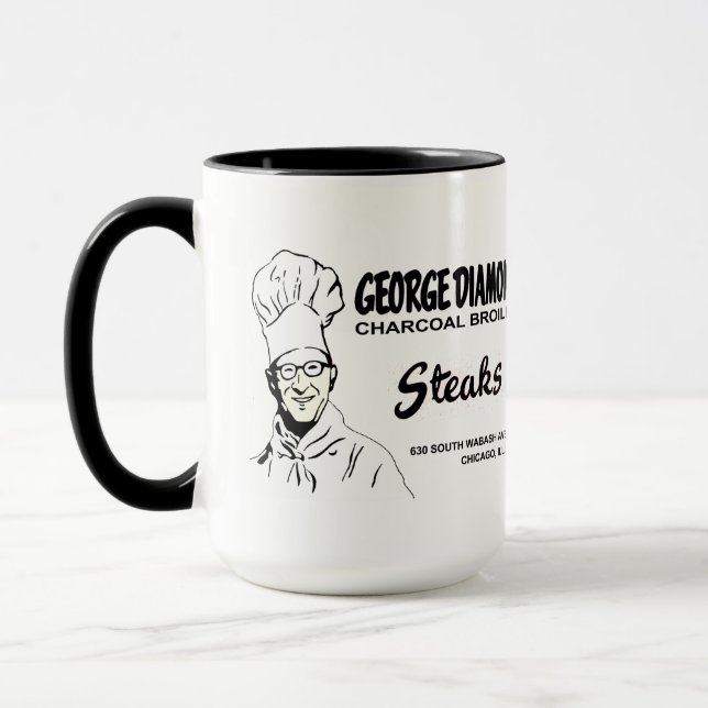 George Diamond Restaurant, Chicago, IL Mug (Left)