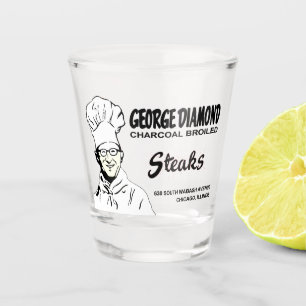 George Diamond Restaurant, Chicago, IL Shot Glass