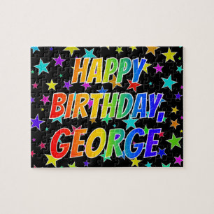 "GEORGE" First Name, Fun "HAPPY BIRTHDAY" Jigsaw Puzzle