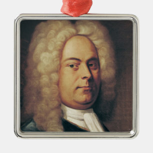 George Frederick Handel Metal Ornament