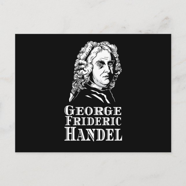 George Frideric Handel Portrait Postcard (Front)