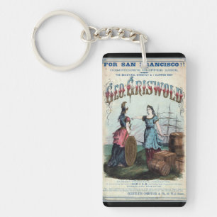 George Griswold Clipper sailing ship 1863 Key Ring