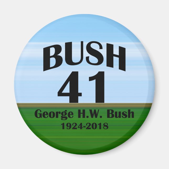 George H.W. Bush 1924-2018 Magnet (Front)