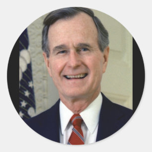 George H. W. Bush 41 Classic Round Sticker