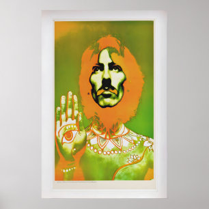 George Harrison by Richard Avedon  Vintage Beatles Poster