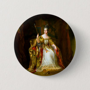 George Hayter Portrait of Queen Victoria 6 Cm Round Badge