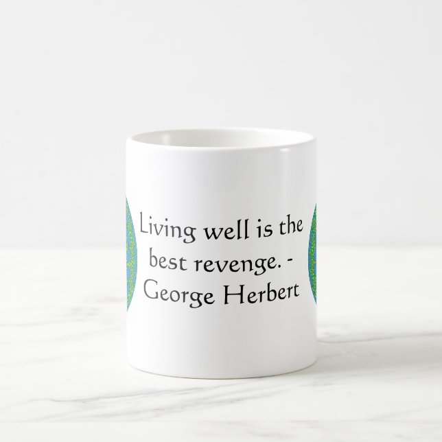 George Herbert Quote With Wonderful Design Coffee Mug (Center)