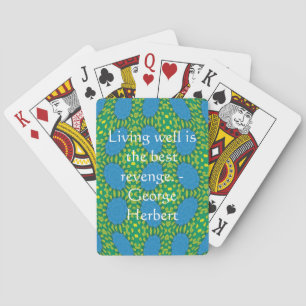 George Herbert Quote With Wonderful Design Playing Cards