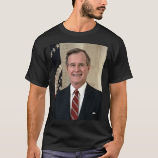 George HW Bush Presidental Portrait Classic T-Shir T-Shirt