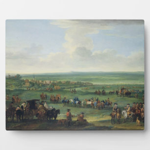George I (1660-1727) at Newmarket, 4th or 5th Octo Plaque