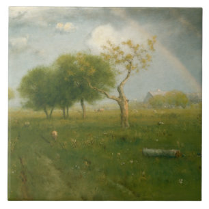 George Inness - After a Summer Shower Ceramic Tile