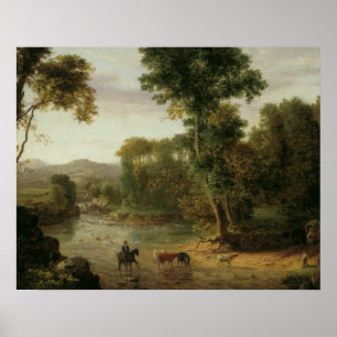 George Inness - Crossing the Ford Poster