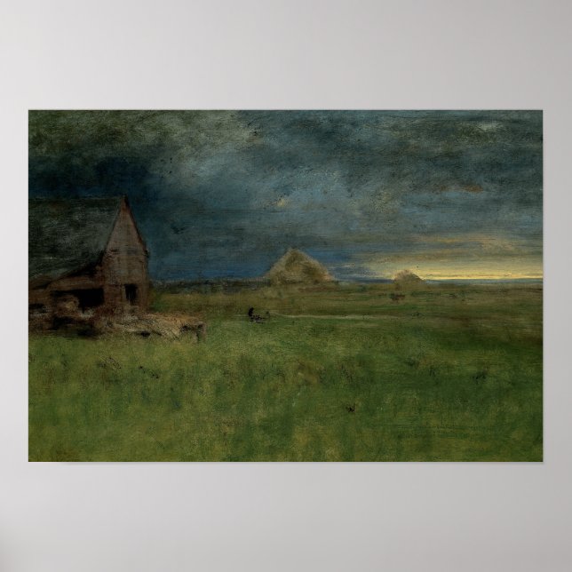 George Inness - The Lonely Farm, Nantucket Poster (Front)