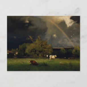 George Inness - The Rainbow Postcard