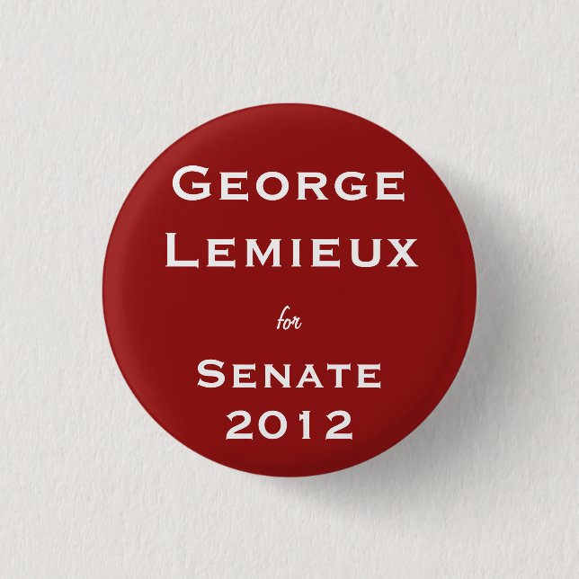 George Lemieux for Senate 3 Cm Round Badge (Front)