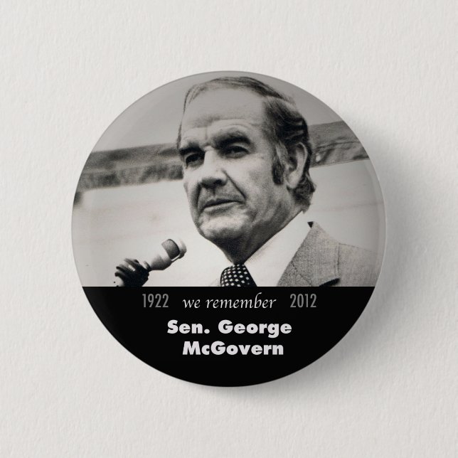 George McGovern Memorial Button (Front)