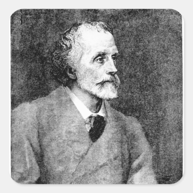 George Meredith Square Sticker (Front)