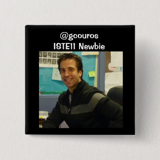 george newbie pic, @gcouros ISTE11 Newbie 15 Cm Square Badge