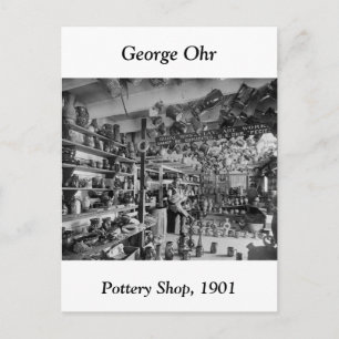 George Ohr Pottery Shop, 1901 Postcard