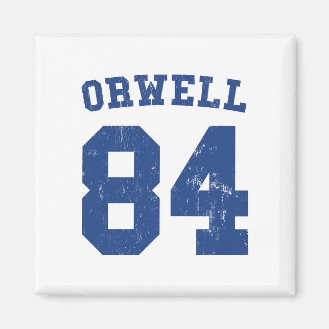 George Orwell 1984 Jersey Magnet (Front)