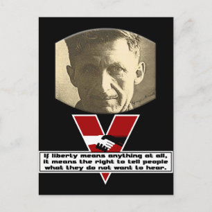 George Orwell - Liberty Postcard