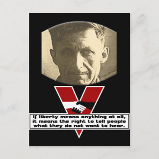 George Orwell - Liberty Postcard