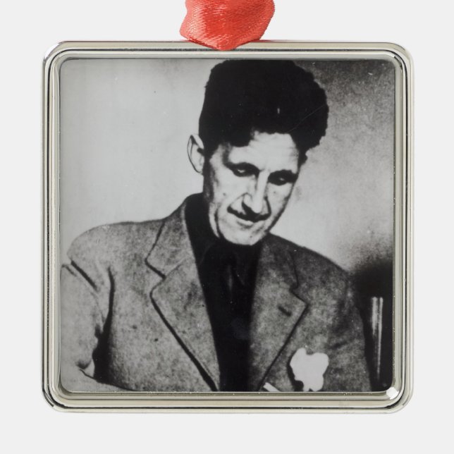 George Orwell Metal Ornament (Front)