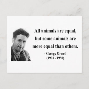 George Orwell Quote 3b Postcard