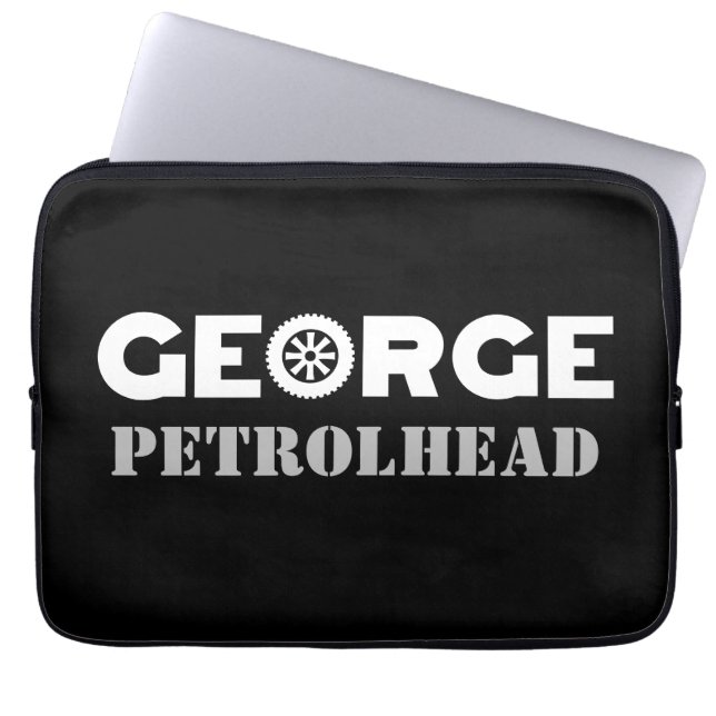 George Petrolhead Laptop Sleeve (Front)