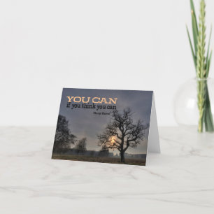 George Reeves Inspirational Quote "You can" Thank You Card
