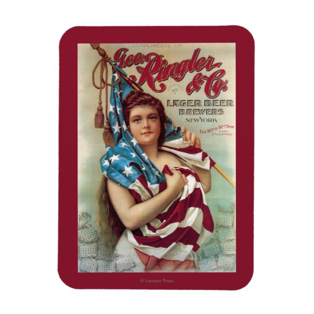 George Ringler & CO. Beer Poster Magnet (Vertical)