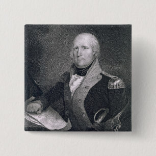 George Rogers Clark (1752-1818) engraved by Thomas 15 Cm Square Badge