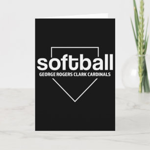 George Rogers Clark Cardinals Softll Home Plate Card