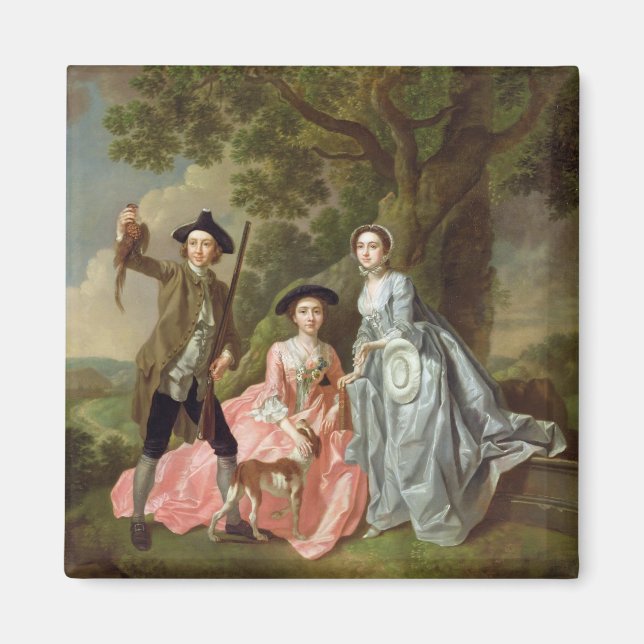 George Rogers with his Wife, Margaret, and his Sis Magnet (Front)