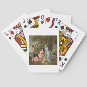 George Rogers with his Wife, Margaret, and his Sis Playing Cards