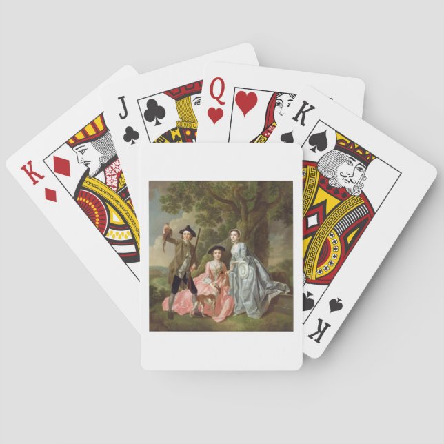 George Rogers with his Wife, Margaret, and his Sis Playing Cards (Back)