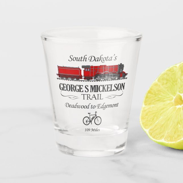George S Mickelson Trail (RT2) Shot Glass (Front)
