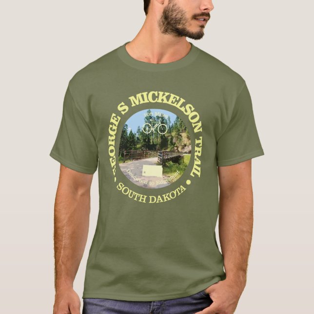 George S Mickelson Trail, South Dakota. T-Shirt (Front)