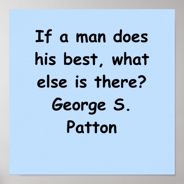 george s patton quote poster (Front)