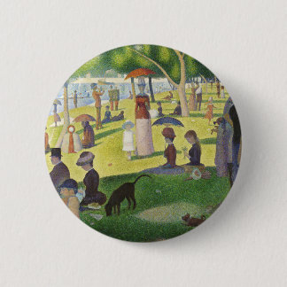 George Seurat A Sunday on La Grande Jatte Famous 6 Cm Round Badge